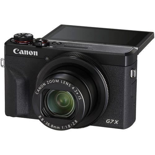 Canon PowerShot G7 X Mark III 4K Vlogging Camera | 20.1MP, Wi-Fi, Bluetooth – Black